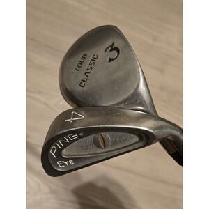 Ping Eye Iron 4 Iron & Tour Classic 3 Lot Of 2 Golf Clubs